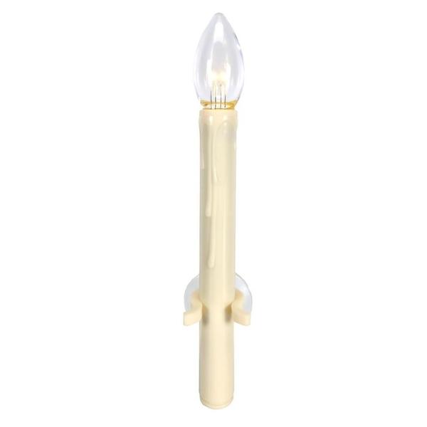 10.75" Vanilla Warm White LED Suction Cup Window Candle with Remote Control